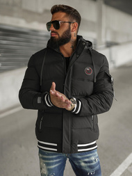 Chaqueta de hombre negra OZONEE JS/57M7501/392Z