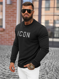 Sudadera de hombre negra OZONEE O/D7394Z