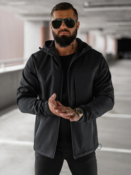 Chaqueta softshell para hombre negro OZONEE JS/27B6523/3Z