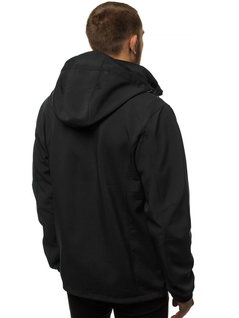 Chaqueta de hombre negro-amarilla OZONEE GE/12266Z