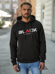 Sudadera de hombre negra OZONEE JS/8B1756/3