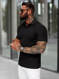 Polo de hombre negro OZONEE NB/MT3142