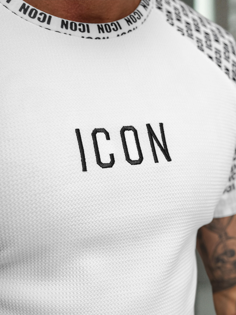 Camiseta de hombre blanca OZONEE O/B1212