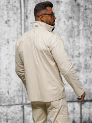 Chaqueta de hombre beige OZONEE O/G3035