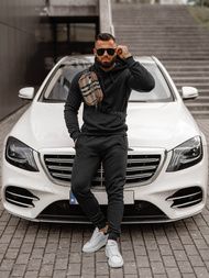 Chándal de hombre negro OZONEE JS/68C10381/3Z