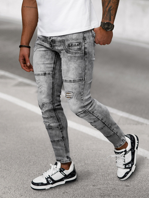 Vaqueros de hombre grafito OZONEE NB/MP0163N