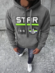 Sudadera de hombre amarillo grafito OZONEE JS/Y10055