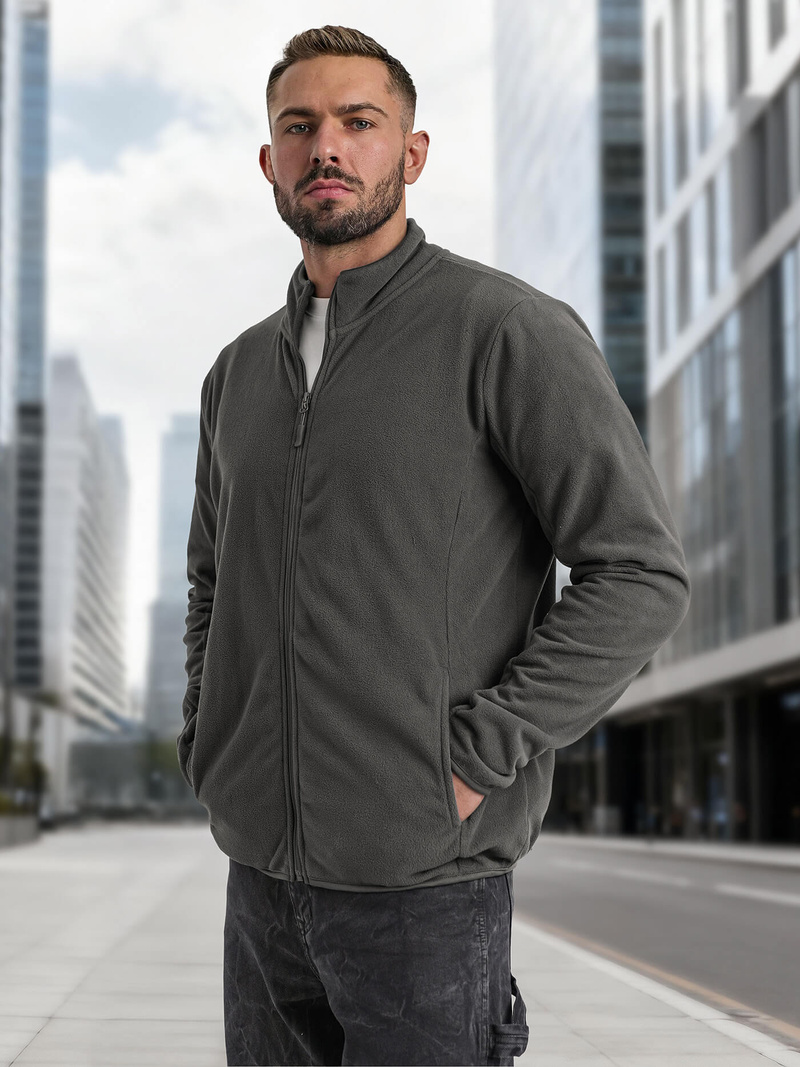 Sudadera de hombre grafito OZONEE JS/HH016/5