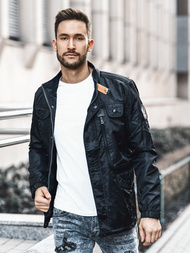 Chaqueta de hombre negr OZONEE O/99237