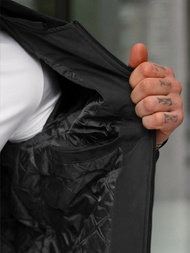 Chaqueta de hombre negra OZONEE JS/62M9502/392