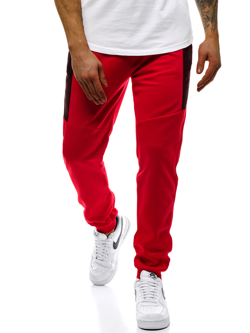 Pantalón de chándal de hombre rojo OZONEE JS/JZ11011