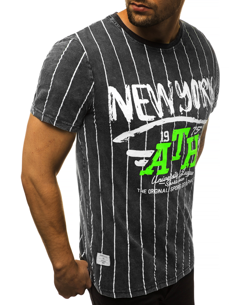 Camiseta de hombre grafito OZONEE HFM/017