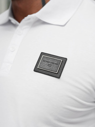 Polo de hombre blanca OZONEE NB/MT3124