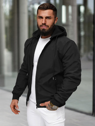 Chaqueta de hombre negra OZONEE JS/62M9502/392