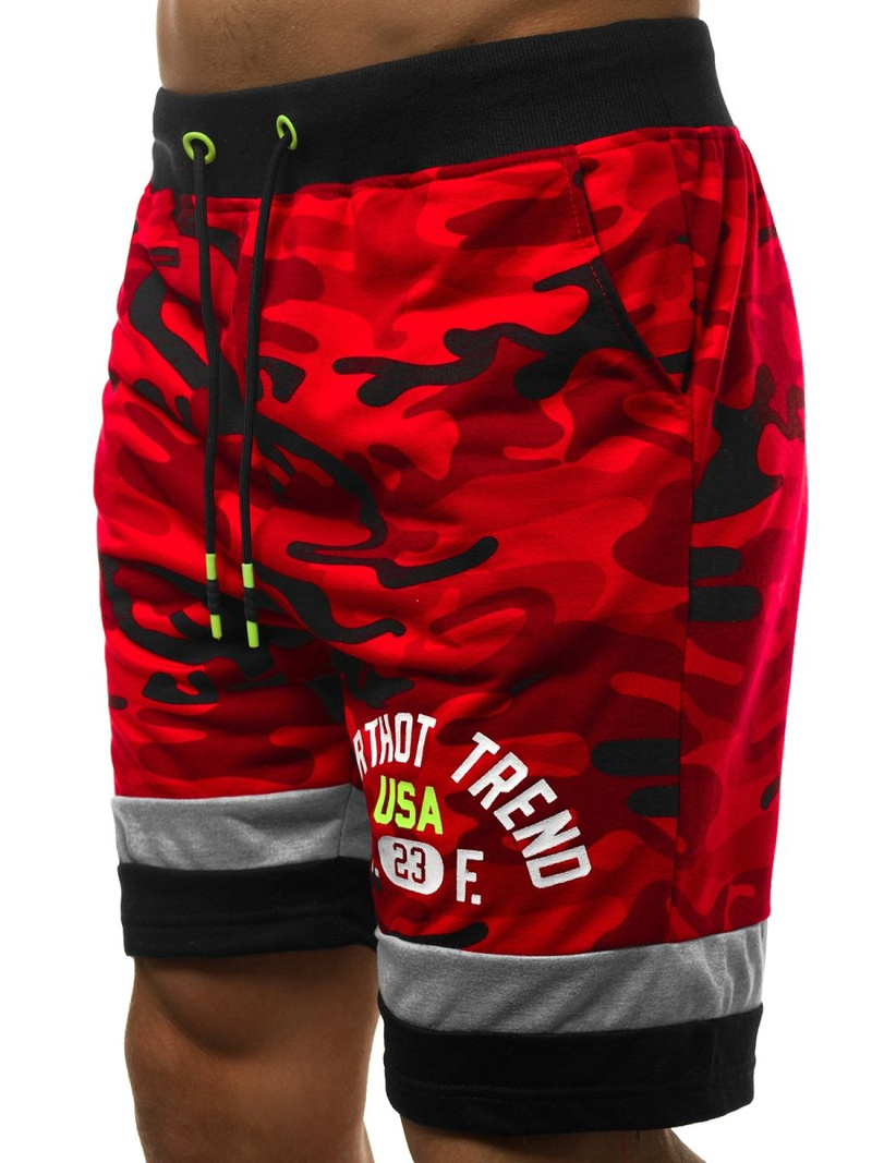 Pantalón corto de hombre rojo JS/KK300152