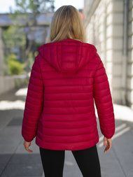 Chaqueta de mujer burdeos OZONEE JS/16M9101/06Z