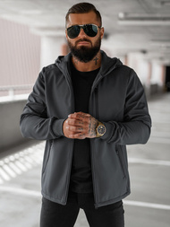 Chaqueta softshell para hombre grafito OZONEE JS/27B6529/5Z