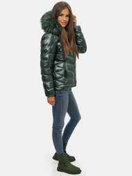 Chaqueta de mujer en verde OZONEE JS/M773/238