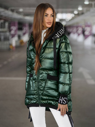 Chaqueta de mujer verde OZONEE JS/5M3188/238Z
