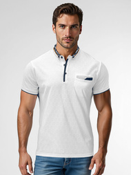 Polo de hombre blanca OZONEE O/QQ923