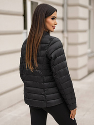 Chaqueta de mujer negra OZONEE JS/11Z8170