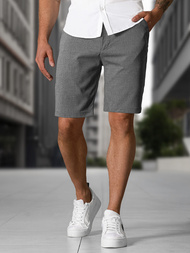Pantalones cortos chinos de hombre gris oscuro OZONEE DJ/4400
