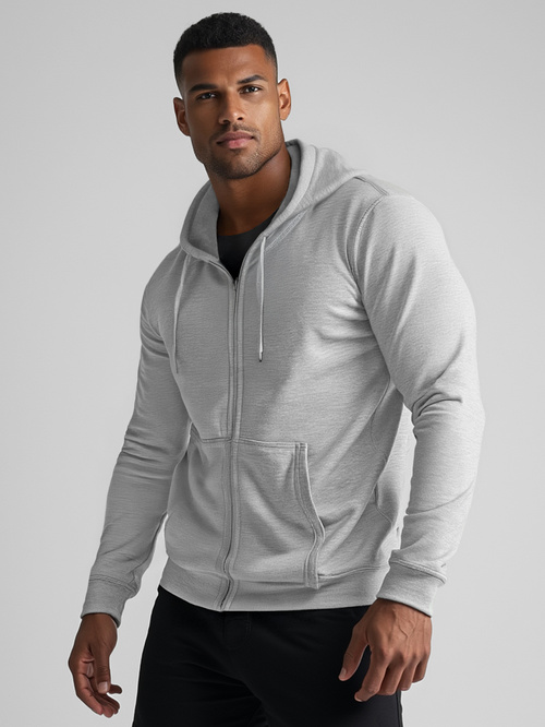 Sudadera de hombre gris OZONEE JS/2008