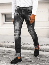 Vaqueros de hombre negras OZONEE NB/MP0126N