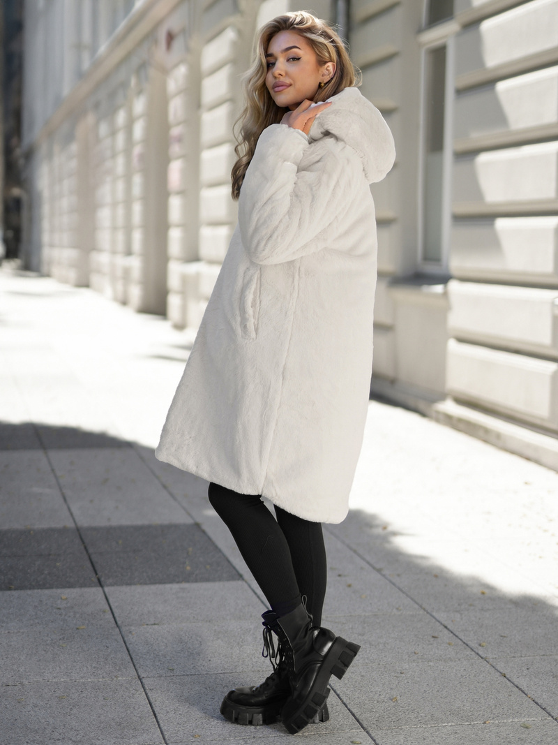 Chaqueta larga de invierno para mujer crudo OZONEE JS/5M3352/280