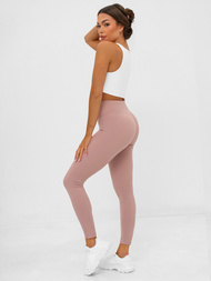 Leggings para mujer rosa en polvo OZONEE JS/17K585/7