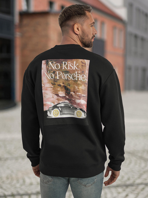 Sudadera de hombre negra OZONEE JS/65B3918/3