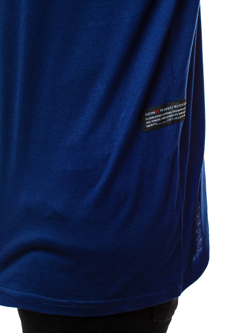 Camiseta de manga larga de hombre azul marino OZONEE O/1292Z