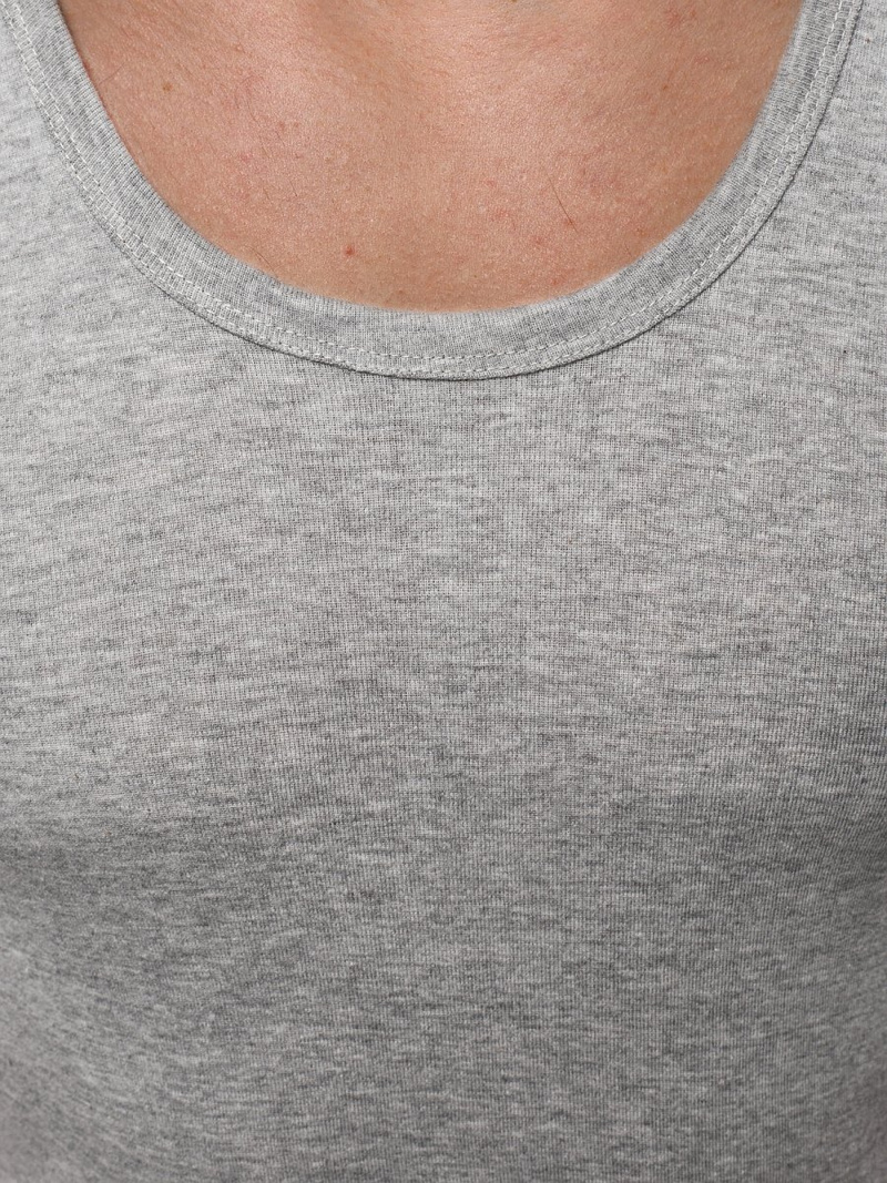 Camiseta sin mangas de hombre gris OZONEE JS/NB001