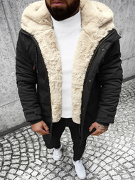 Chaqueta de invierno de hombre negra OZONEE JS/22M51/392