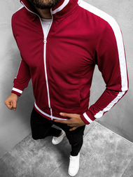 Sudadera de hombre burdeos OZONEE O/2126Z