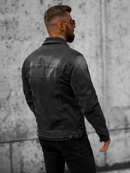 Chaqueta vaquera de hombre negra OZONEE NB/MJ506NZ
