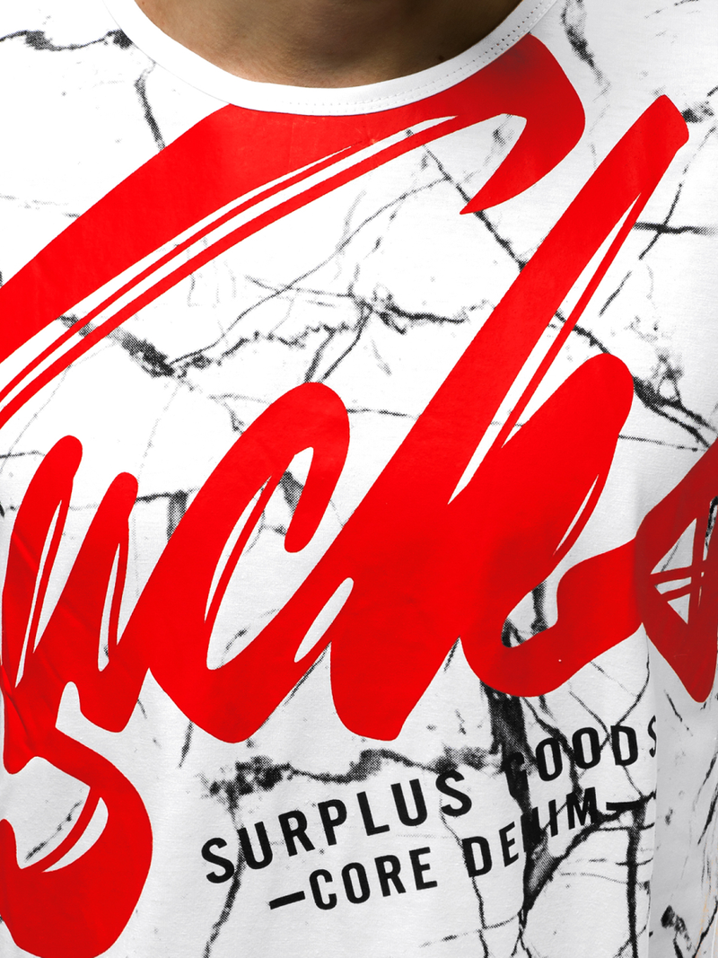 Camiseta de hombre blanca OZONEE JS/KS2015