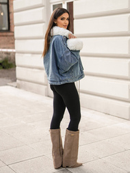 Chaqueta vaquera de mujer en azul OZONEE JS/11Z8219