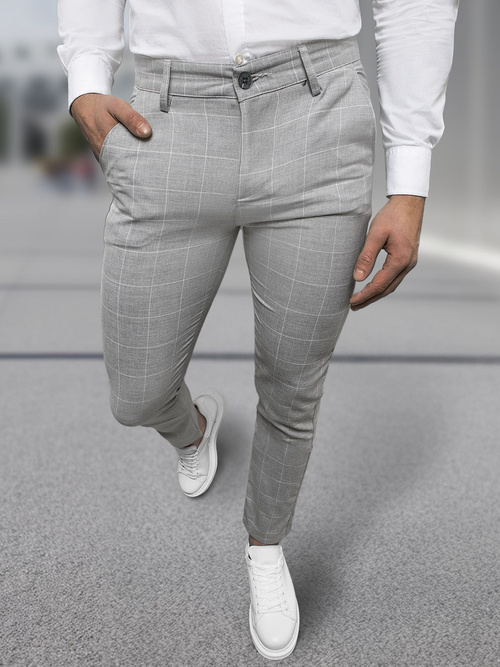 Pantalón chino de hombre gris OZONEE DJ/5505