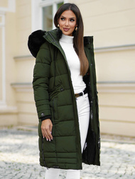 Chaqueta de mujer caqui OZONEE O/W377Z