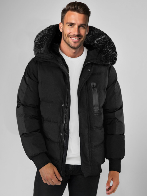 Chaqueta de hombre negra OZONEE O/M798