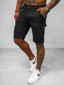 Pantalones cortos chinos de hombre negras OZONEE NB/MP0188N