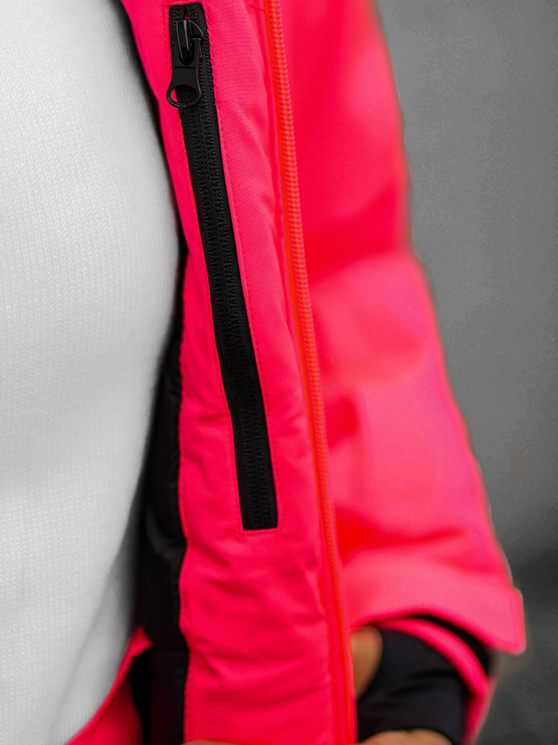 Chaqueta de mujer rosa-neón OZONEE JS/HH012/53Z