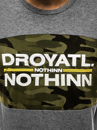 Camiseta de hombre grafita OZONEE JS/SS10976Z