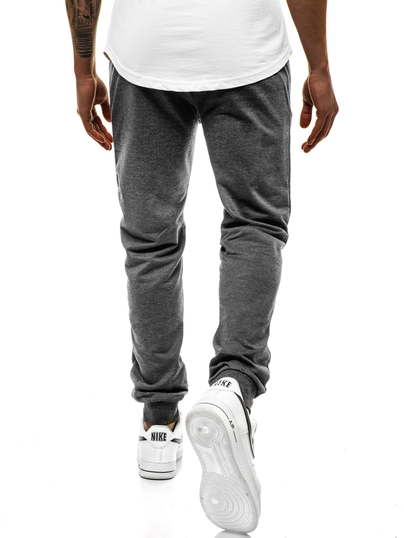 Pantalón de chándal de hombre gris oscuro JS/XW007S