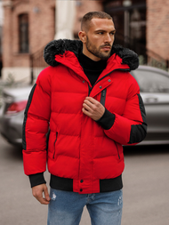 Chaqueta de hombre roja OZONEE O/M798Z