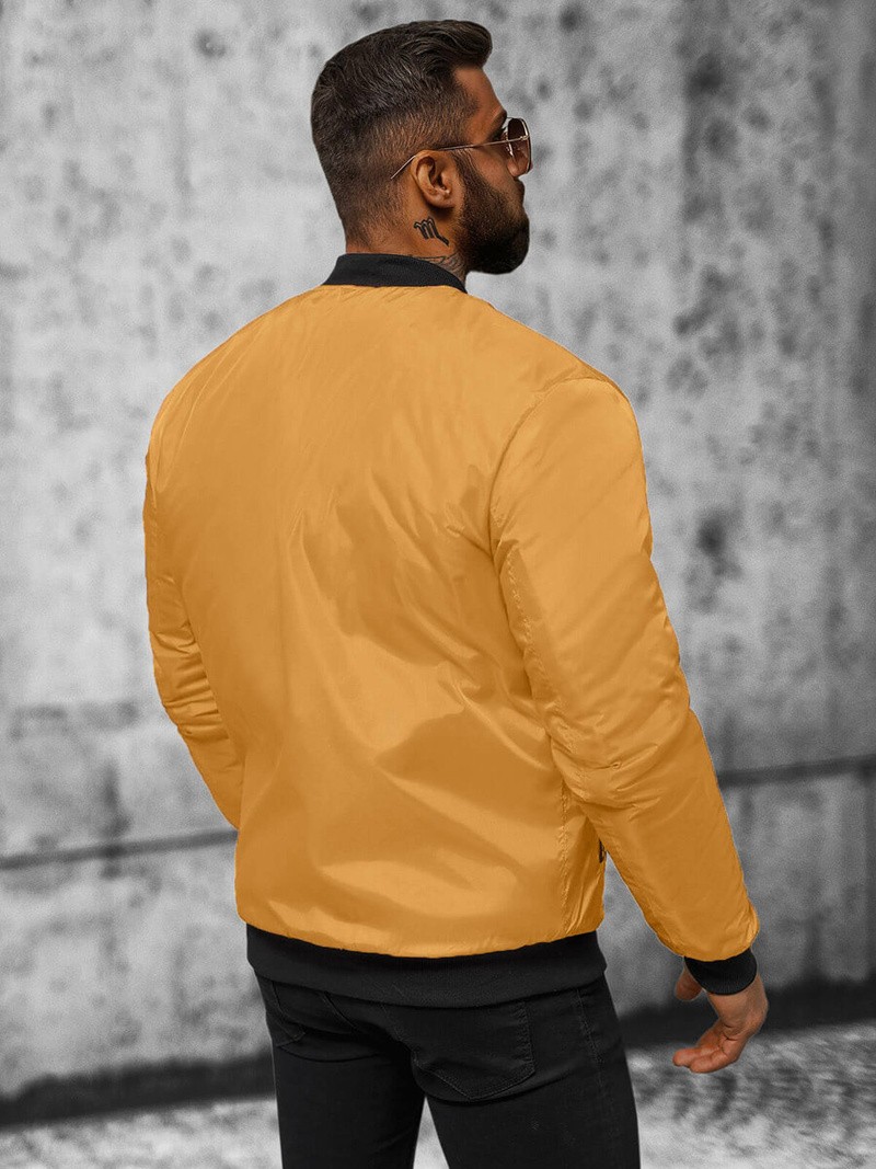 Chaqueta de hombre camel OZONEE JS/AK95Z