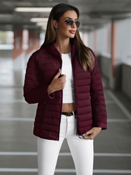 Chaqueta de mujer oscuro burdeos OZONEE JS/16M9109/01Z