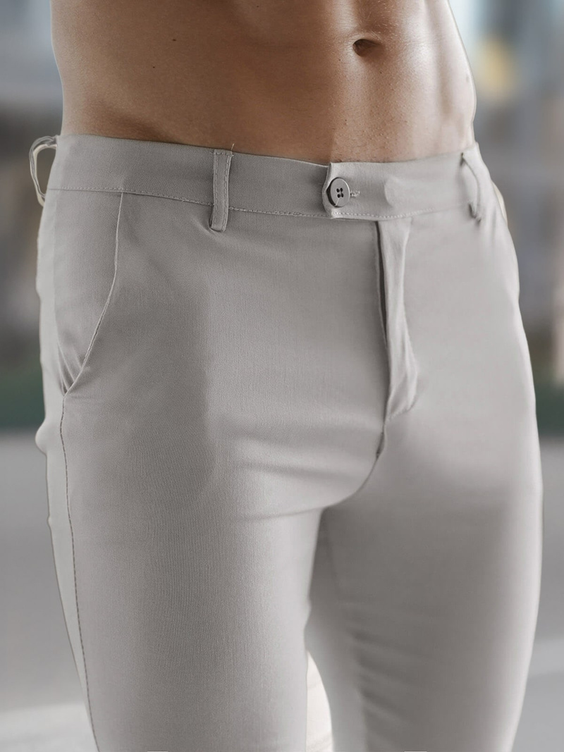 Pantalón chino de hombre gris OZONEE O/P4049Z