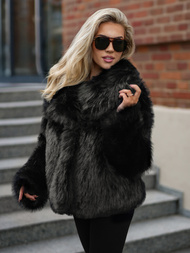 Chaqueta de mujer negra OZONEE JS/61M8515/392